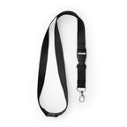 Lanyard de poliéster con mosquetón, hebilla y | GUEST (LY7054)