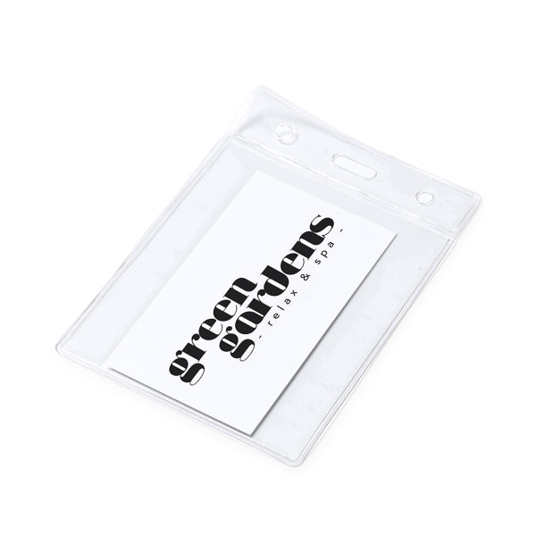 Identificador transparente de PVC de diseño | TABOR (ID7068)