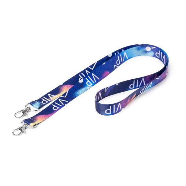 Lanyard de poliéster doble con mosquetón especial | SINATRA (LY7071)