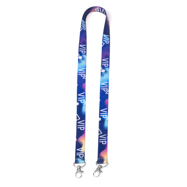 Lanyard de poliéster doble con mosquetón especial | SINATRA (LY7071)