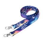 Lanyard de poliéster doble con mosquetón especial | SINATRA (LY7071)