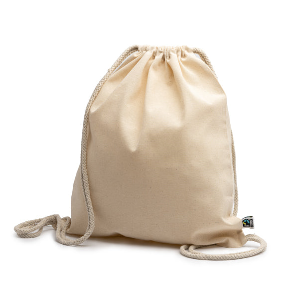 Mochila de cordones 100% algodón Fairtrade de 180 | BARONE (MO7085)
