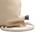 Mochila de cordones 100% algodón Fairtrade de 180 | BARONE (MO7085)