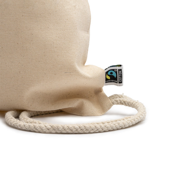 Mochila de cordones 100% algodón Fairtrade de 180 | BARONE (MO7085)