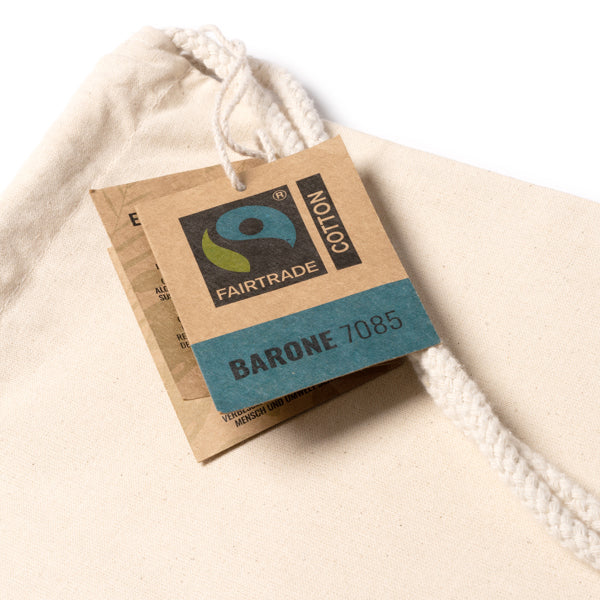 Mochila de cordones 100% algodón Fairtrade de 180 | BARONE (MO7085)