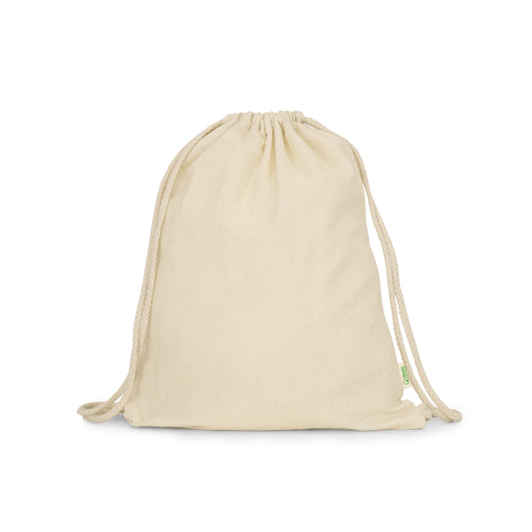 Mochila de cordones 100% de algodón orgánico | MUNA (MO7098)