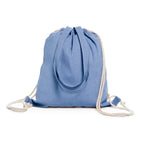 Bolsa mochila de cordones en algodón reciclado de | VARESE (MO7107)
