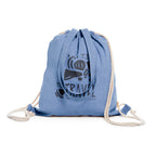 Bolsa mochila de cordones en algodón reciclado de | VARESE (MO7107)