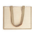Bolsa de yute laminado con dos caras de algodón | NANTES (BO7110)