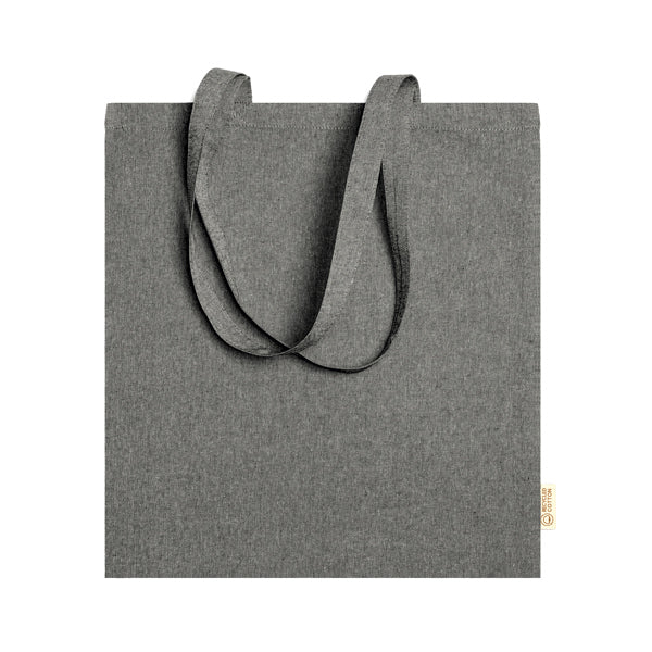 Bolsa de algodón reciclado de 120 g/m² en acabado | RIVOLI (BO7162)