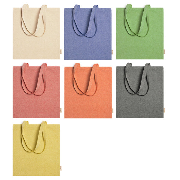 Bolsa de algodón reciclado de 120 g/m² en acabado | RIVOLI (BO7162)