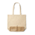 Bolsa plegable 100% algodón de 110 g/m² con base | RAKU (BO7185)