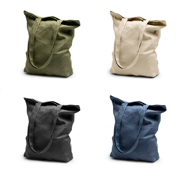 Bolsa realizada en tela de cáñamo con fuelle | MAFIL (BO7190)