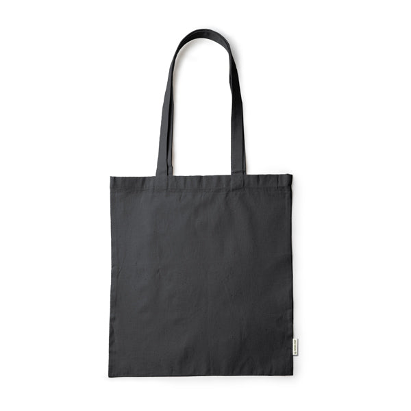 Bolsa realizada en tela de cáñamo con asas largas | SERPA (BO7191)
