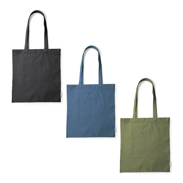 Bolsa realizada en tela de cáñamo con asas largas | SERPA (BO7191)