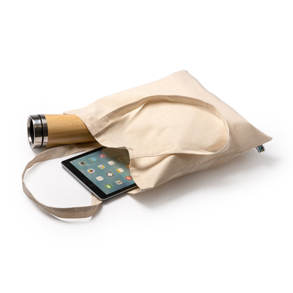 Bolsa 100% algodón Fairtrade de 180 g/m² con asas | VALMIR (BO7194)