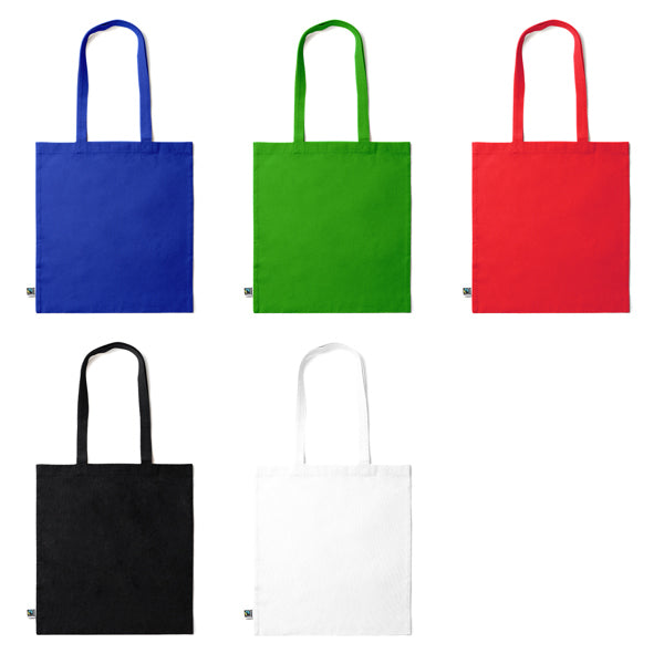 Bolsa 100% algodón Fairtrade de 180 g/m² a color | KIMEX (BO7195)