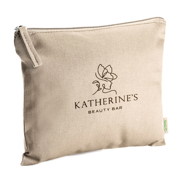 Neceser 100% algodón orgánico de 180 g/m² con | DELPHIS (NE7536)