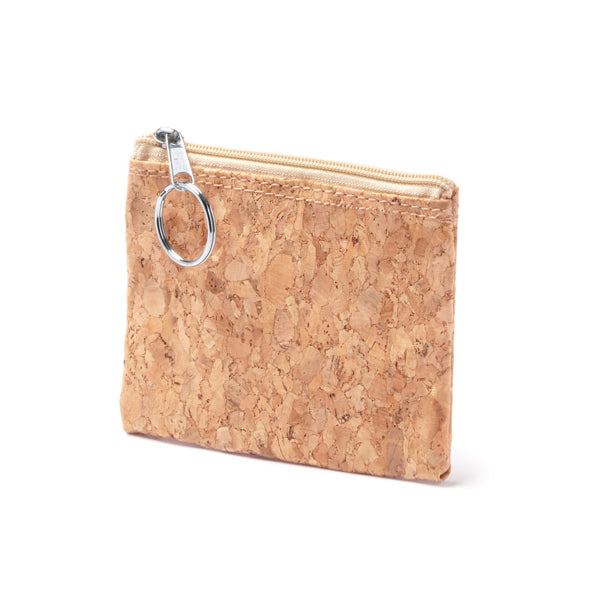 Monedero de corcho natural con anilla plateada en | LIMOSA (BO7545)