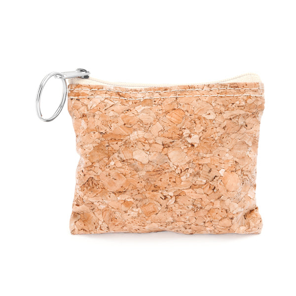 Monedero de corcho natural con anilla plateada en | LIMOSA (BO7545)