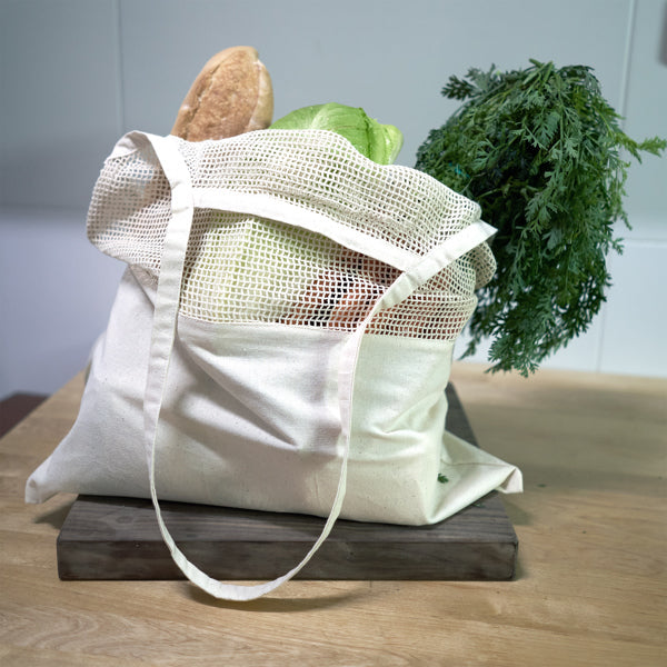 Bolsa para fruta 100% algodón en color natural | LEAF (BO7553)