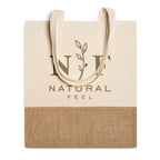 Bolsa de la compra de algodón de 120 g/m² y yute | WAVE (BO7556)