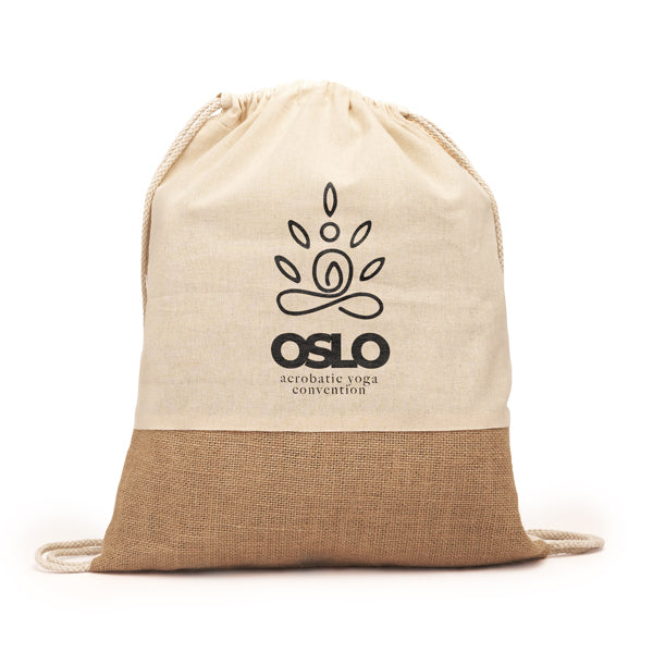Mochila de cordones elaborado en algodón de 120 | WILKES (BO7557)