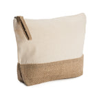 Neceser línea eco de algodón de 180 g/m² y yute | SIERRA (BO7558)