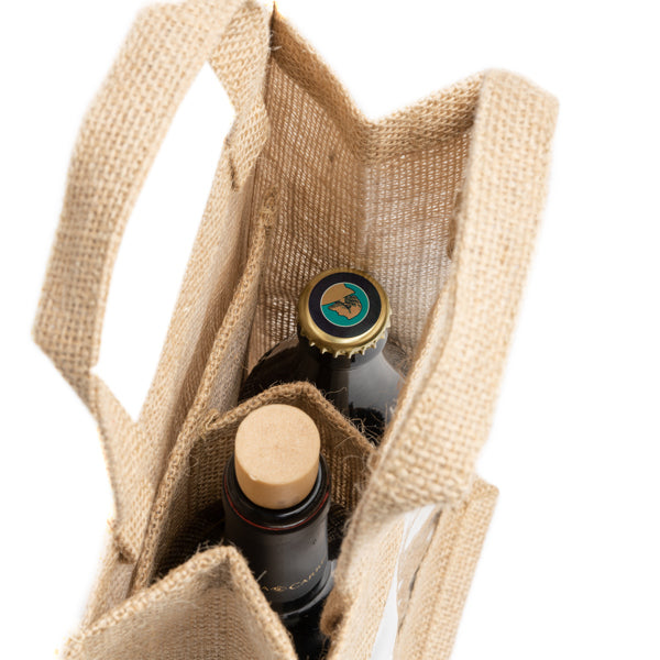 Bolsa de yute laminado con ventana y doble | GRACE (BO7610)