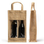 Bolsa de yute laminado con ventana y doble | GRACE (BO7610)