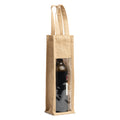 Bolsa de yute laminado con ventana | NIMBA (BO7611)