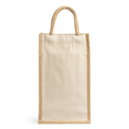 Bolsa de yute laminado y algodón con doble | LOIRE (BO7613)