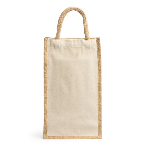 Bolsa de yute laminado y algodón con doble | LOIRE (BO7613)