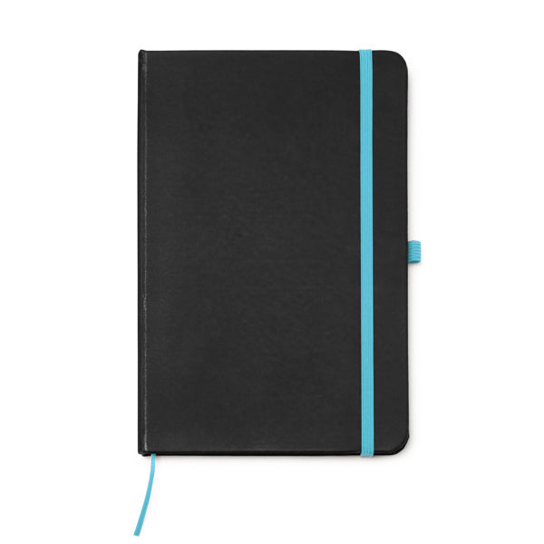 Bloc de notas A5 con tapa rígida de PU negro | PIANA (NB7987)