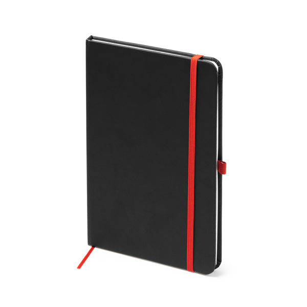 Bloc de notas A5 con tapa rígida de PU negro | PIANA (NB7987)