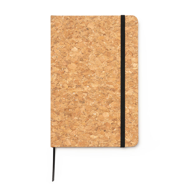 Bloc de notas A5 con tapa rígida de corcho natural | ANDROS (NB7988)