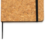 Bloc de notas A5 con tapa rígida de corcho natural | ANDROS (NB7988)