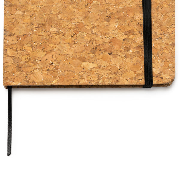 Bloc de notas A5 con tapa rígida de corcho natural | ANDROS (NB7988)