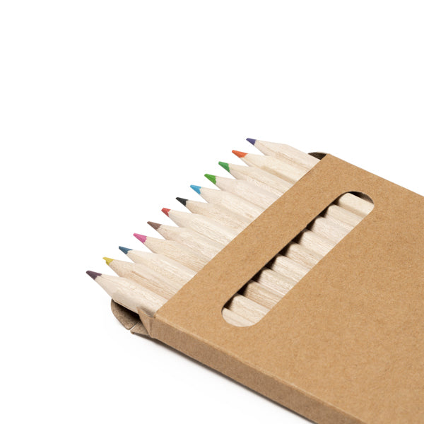 Set de 12 lápices de colores de madera en caja de | KOEL (LA7996)