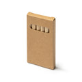Set de 6 lápices de madera en caja de cartón | AMAZONIA (HW8001)