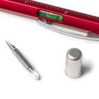 Bolígrafo giratorio multi-herramienta 4 en 1, con | KANCHAN (HW8024)