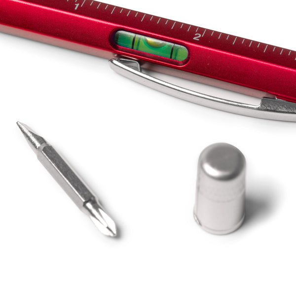 Bolígrafo giratorio multi-herramienta 4 en 1, con | KANCHAN (HW8024)