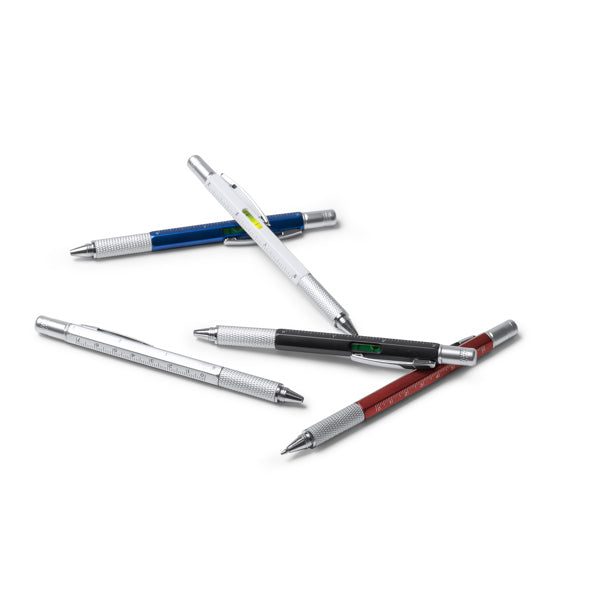 Bolígrafo giratorio multi-herramienta 4 en 1, con | KANCHAN (HW8024)