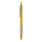 Bolígrafo pulsador de fibra de trigo y ABS con | HANA (HW8032)