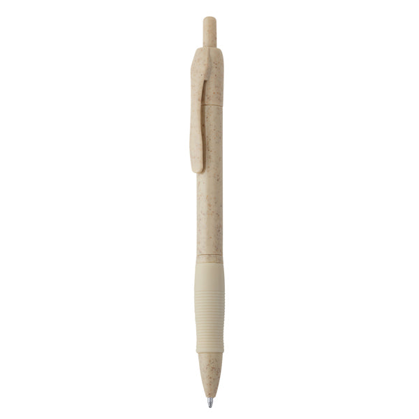 Bolígrafo pulsador de fibra de trigo y ABS con | HANA (HW8032)