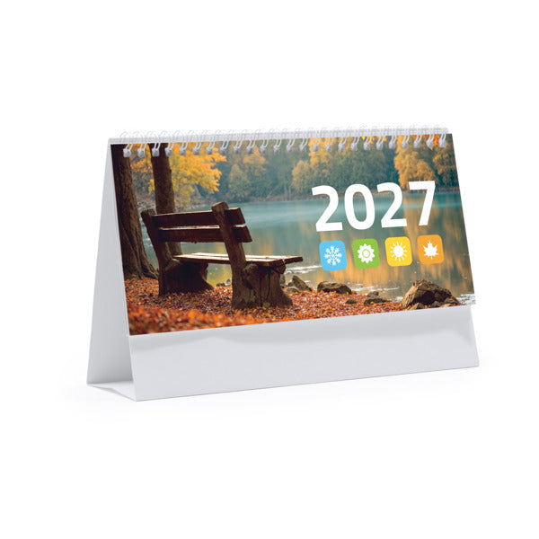 Calendario de sobremesa horizontal con anillas | FLINT (CN8066)