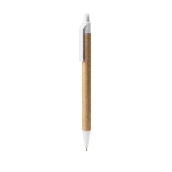 Bolígrafo con cuerpo de cartón reciclado y PLA | ALDER (BL8079)