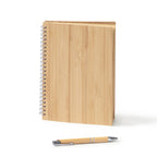 Set libreta A5 y bolígrafo de bambú | GALA (NB8082)