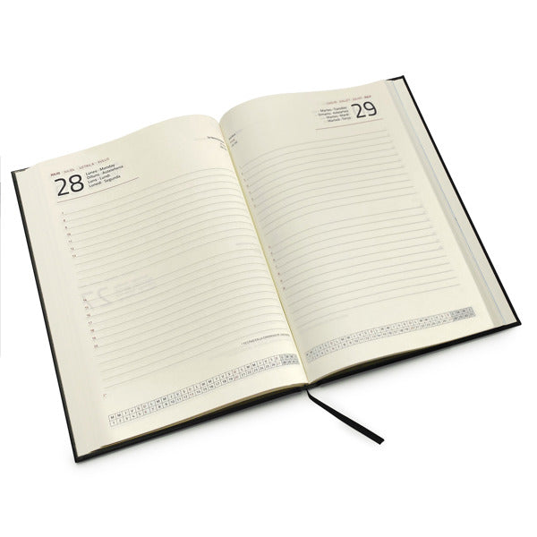 Agenda con cubierta de polipiel acolchada grabada | SELKIS (AG8083)