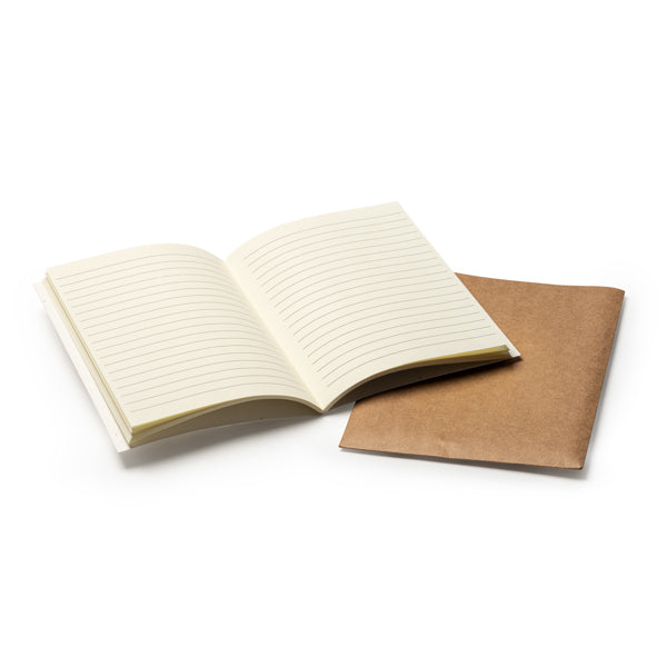 Libreta A6 con cubiertas de papel reciclado y | SAGRA (NB8086)